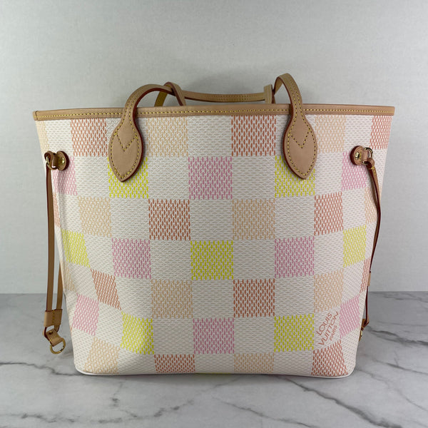 Louis Vuitton Damierlicious Collection Damier Giant Peach Pink Neverfull MM