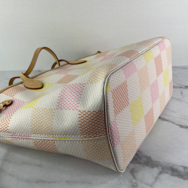 Louis Vuitton Damierlicious Collection Damier Giant Peach Pink Neverfull MM