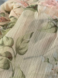ZIMMERMANN Peach Floral Prima Floating Cut Out Dress Size 1 (Fits US 2)