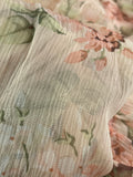 ZIMMERMANN Peach Floral Prima Floating Cut Out Dress Size 1 (Fits US 2)