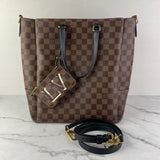 Louis Vuitton Belmont MM Black/Damier Ebene Crossbody/Shoulder Bag