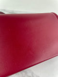 Valentino Deep Scarlet Vlogo Chain Clutch Crossbody/Shoulder Bag