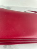 Valentino Deep Scarlet Vlogo Chain Clutch Crossbody/Shoulder Bag