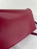 Valentino Deep Scarlet Vlogo Chain Clutch Crossbody/Shoulder Bag