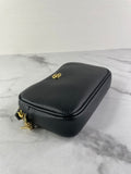 GUCCI Black GG Marmont mini camera crossbody/shoulder bag
