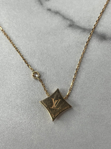 LOUIS VUITTON LV Color Blossom BB Star Pendant Pink Gold/Malachite/Diamond Necklace