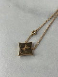 LOUIS VUITTON LV Color Blossom BB Star Pendant Pink Gold/Malachite/Diamond Necklace