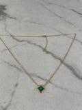 LOUIS VUITTON LV Color Blossom BB Star Pendant Pink Gold/Malachite/Diamond Necklace