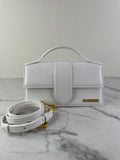 JACQUEMUS White Le Grand Bambino Shoulder/Crossbody Bag