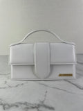 JACQUEMUS White Le Grand Bambino Shoulder/Crossbody Bag