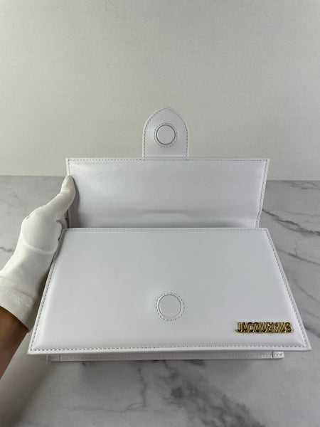 JACQUEMUS White Le Grand Bambino Shoulder/Crossbody Bag