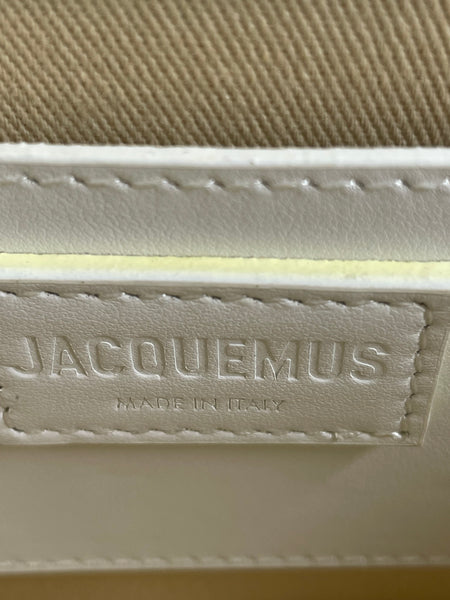 JACQUEMUS White Le Grand Bambino Shoulder/Crossbody Bag