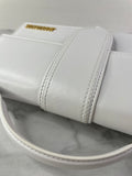 JACQUEMUS White Le Grand Bambino Shoulder/Crossbody Bag
