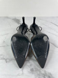 LOUIS VUITTON Monogram/Black Chérie Slingback Pumps Size 36