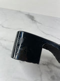 GUCCI Black Rubber Gucci Logo Slide Sandals Size 36