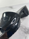 GUCCI Black Rubber Gucci Logo Slide Sandals Size 36