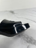 GUCCI Black Rubber Gucci Logo Slide Sandals Size 36
