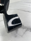 GUCCI Black Rubber Gucci Logo Slide Sandals Size 36