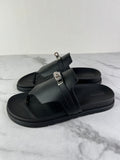Hermes Black Empire Sandals Size 39