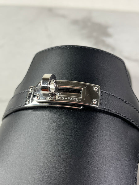 Hermes Black Empire Sandals Size 39