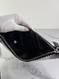 PRADA Triangle Black Satin Crystal Shoulder/Crossbody Bag