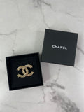 CHANEL Crystal Starfall CC Brooch