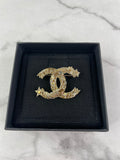 CHANEL Crystal Starfall CC Brooch