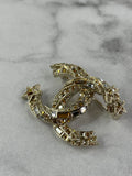 CHANEL Crystal Starfall CC Brooch