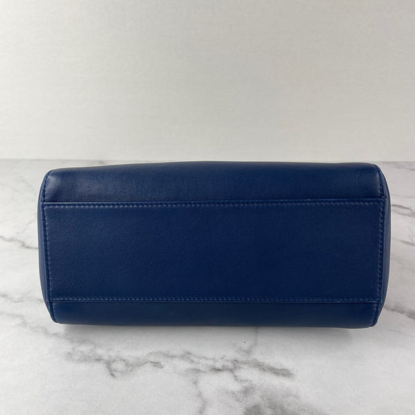 Fendi Blue Peekaboo Mini Crossbody/Shoulder Bag