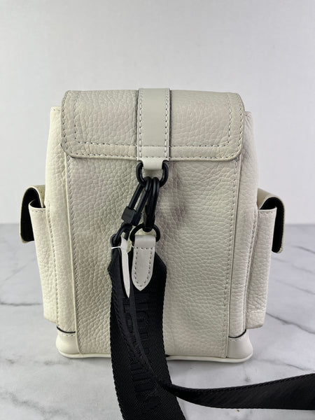 LOUIS VUITTON White Taurillon XS Christopher Crossbody/Sling Bag