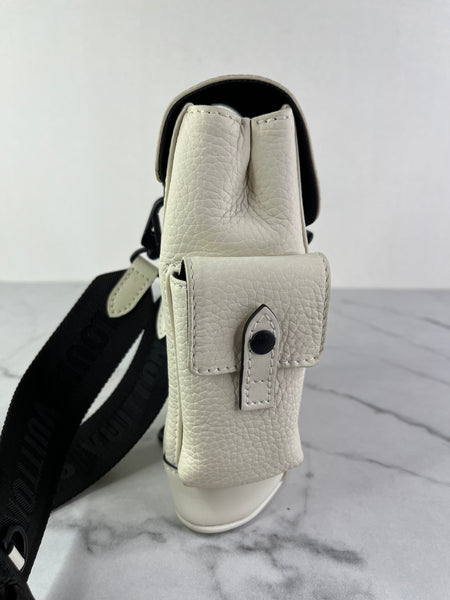 LOUIS VUITTON White Taurillon XS Christopher Crossbody/Sling Bag