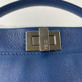 Fendi Blue Peekaboo Mini Crossbody/Shoulder Bag