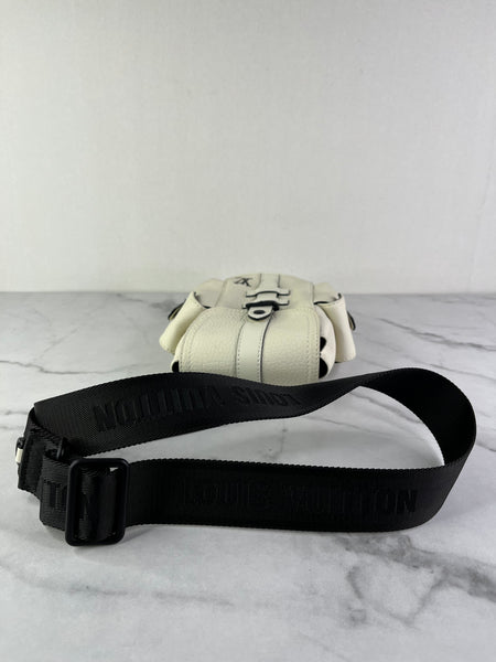 LOUIS VUITTON White Taurillon XS Christopher Crossbody/Sling Bag