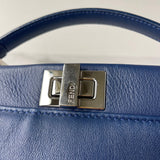 Fendi Blue Peekaboo Mini Crossbody/Shoulder Bag