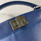 Fendi Blue Peekaboo Mini Crossbody/Shoulder Bag