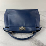 Fendi Blue Peekaboo Mini Crossbody/Shoulder Bag