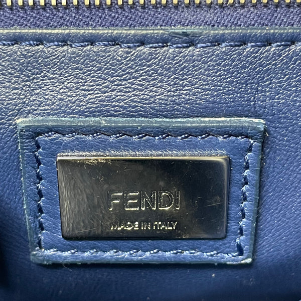 Fendi Blue Peekaboo Mini Crossbody/Shoulder Bag