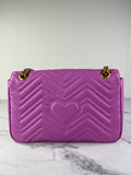 GUCCI Candy Mousse Calfskin Matelasse Medium GG Marmont Shoulder/Crossbody Bag&nbsp;