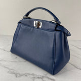 Fendi Blue Peekaboo Mini Crossbody/Shoulder Bag