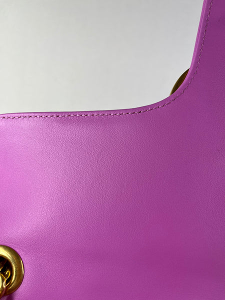 GUCCI Candy Mousse Calfskin Matelasse Medium GG Marmont Shoulder/Crossbody Bag&nbsp;