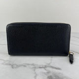 GUCCI Black GG Marmont Zip-Around Wallet