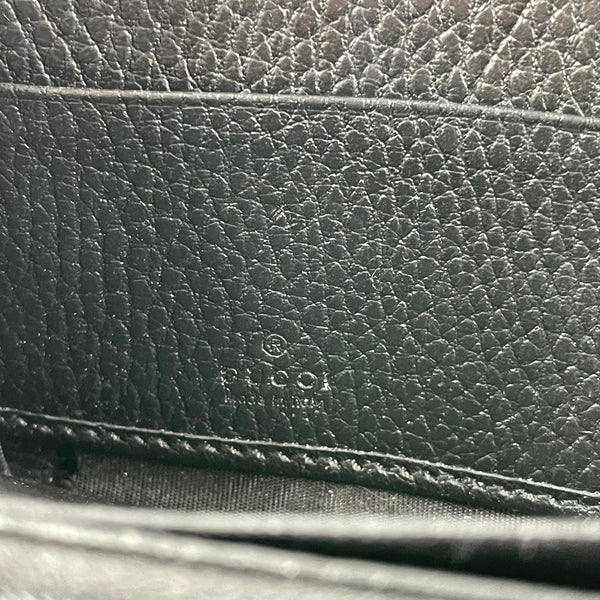 GUCCI Black GG Marmont Zip-Around Wallet