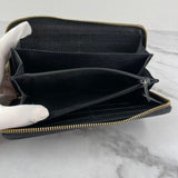 GUCCI Black GG Marmont Zip-Around Wallet