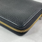 GUCCI Black GG Marmont Zip-Around Wallet