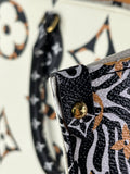 LOUIS VUITTON Caramel Brown/Ivory Monogram Giant Jungle Onthego GM Tote Bag