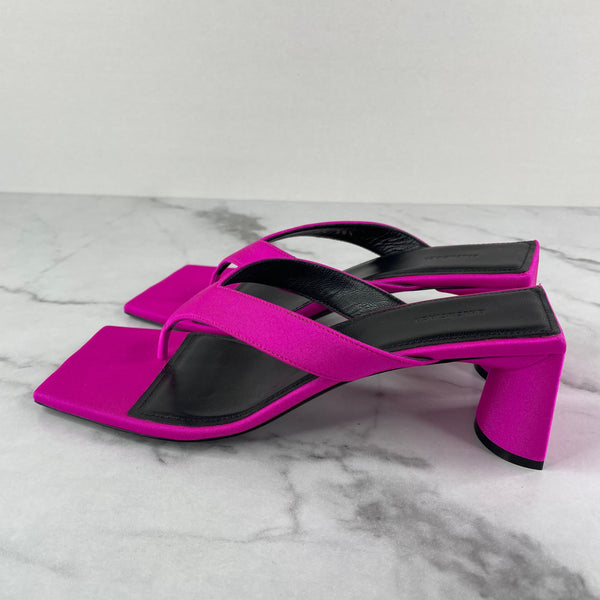 BALENCIAGA Pink Flip Flop Heels Size 38.5