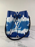 LOUIS VUITTON Blue Monogram Escale Neonoe MM Crossbody/Shoulder Bag