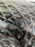 GOYARD Black Goyardine Saint Louis PM Shoulder Tote Bag