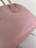 GIVENCHY Pink Grained Leather Small Antigona Shoulder Bag