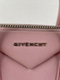 GIVENCHY Pink Grained Leather Small Antigona Shoulder Bag